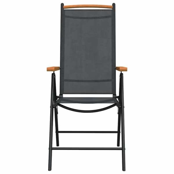 Maison Exclusive - Trädgårdsset 7 delar svart aluminium