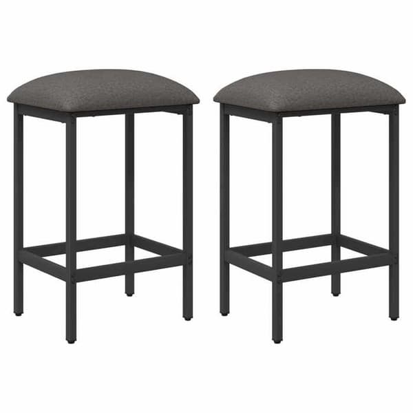 Maison Exclusive - Barstol 2 st Ljusgrå 40 x 32 x 74 cm