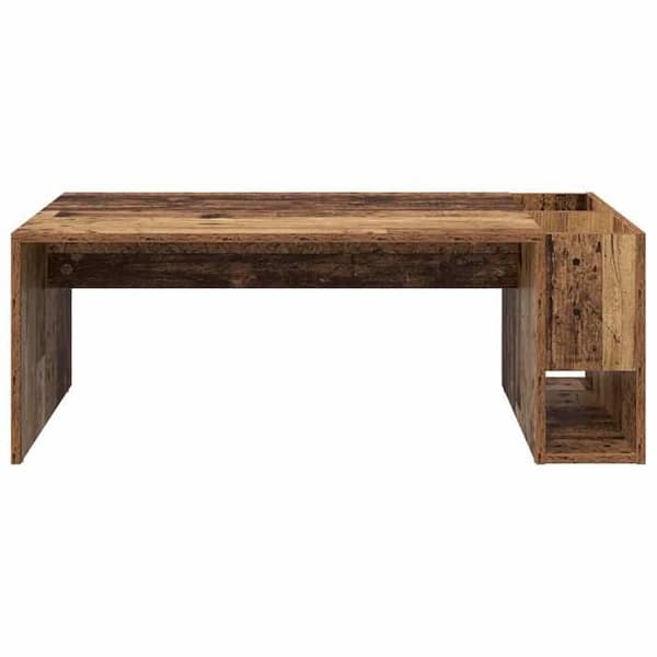 Bord - EKSKLUSIV HUS - Gammelt træ - Ingeniørtræ - Rektangulær 101,5x50x37 cm - Rummelig opbevaring