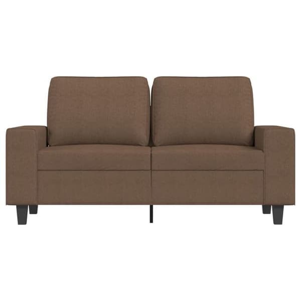 Maison Exclusive - 2-paikkainen sohva, ruskea, 120 cm, kangas