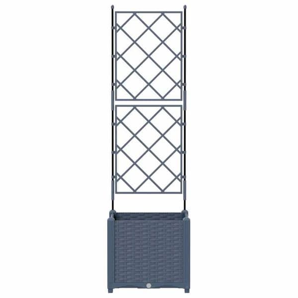 Maison Exclusive - Harmaa puutarhakori 40 x 40 x 143 cm PP