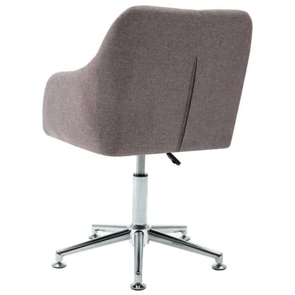 Maison Exclusive - Taupe kangas pyörivä ruokatuoli