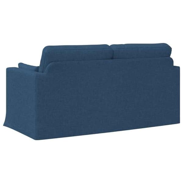 Maison Exclusive - Soffa 2 platser Blå 158 x 78 x 80 cm tyg