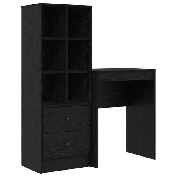 Maison Exclusive - Kontor Sort eg 105,5 x 34 x 127 cm 2 stk brun