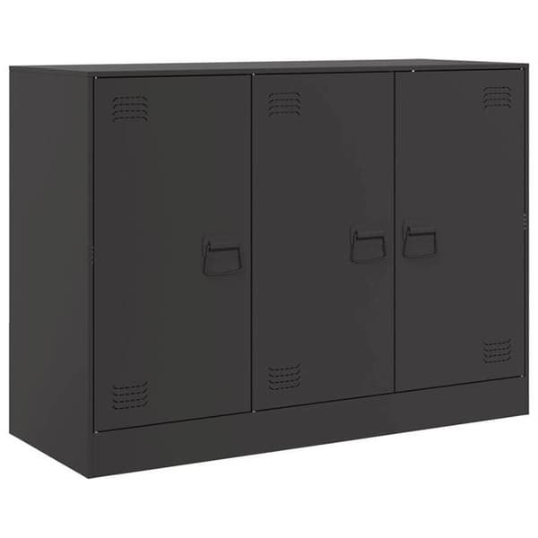 Maison Exclusive - Sort buffet 99x39x73 cm stål