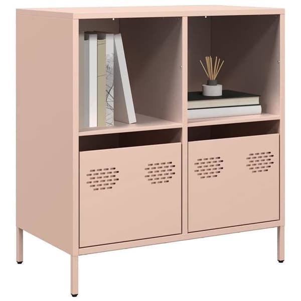 Maison Exclusive - Buffet rosa 68x39x73,5 cm koldvalset stål