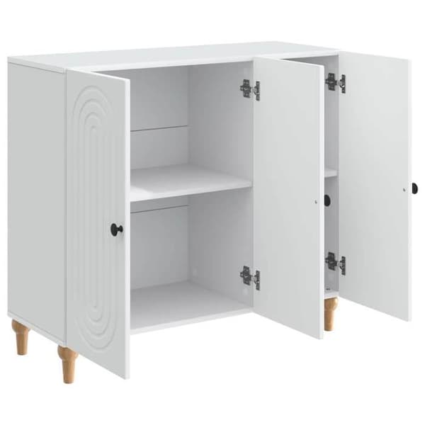 Maison Exclusive - Buffet Hvid 89 x 34,5 x 80 cm Ingeniørtræ