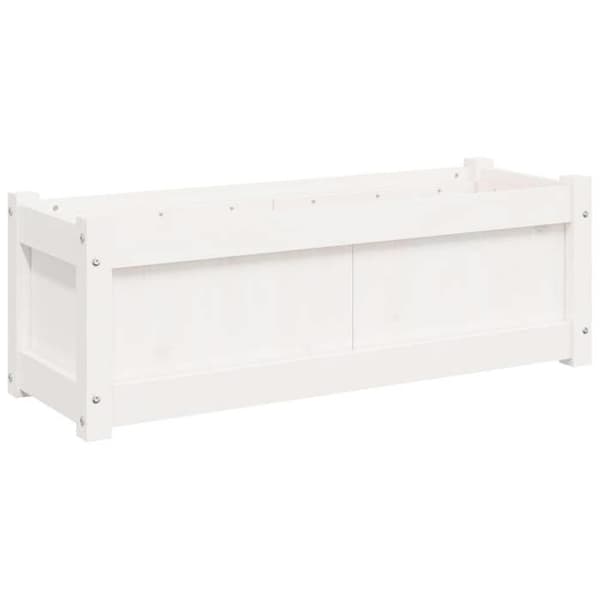 Maison Exclusive - Blomkrukor 2 st vit massiv furu