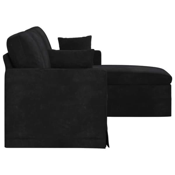 Maison Exclusive - Svart Soffa 178 x 134 x 80 cm Sammet Svart