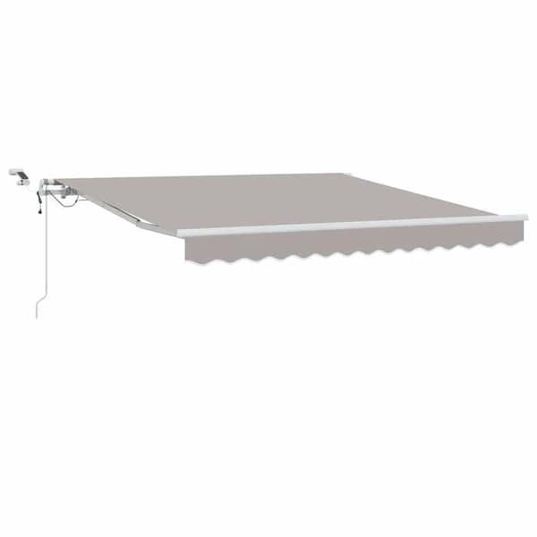 Fällbart tak - EXKLUSIV HEM - 300 x 250 cm - Ljusgrå - Polyester - Fjärrstyrd Ljusgrått