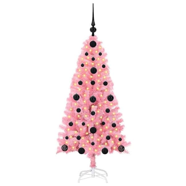 Julgran - EXKLUSIVT HUS - 120 cm - Rosa - PVC - LED USB Ros