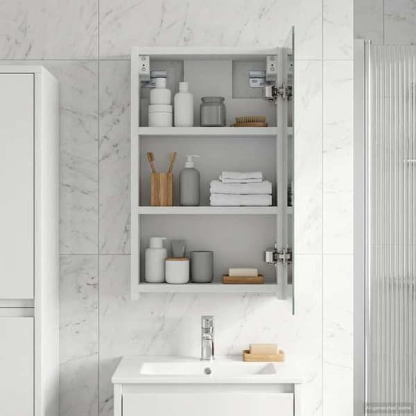 Maison Exclusive - Spegelskåp för badrum Vit 30 x 10,5 x 50 cm