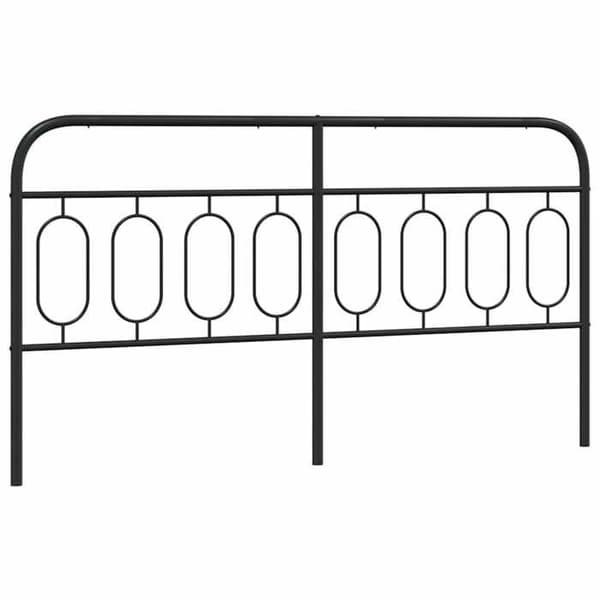 Hovedgærde - EKSKLUSIV HUS - 193 cm - Metal - Sort - Klassisk design Svart (metall)
