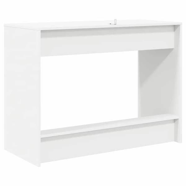 Maison Exclusive - Hvid Ingeniørtræ Seng Bord 100 x 45 x 75 cm Vit