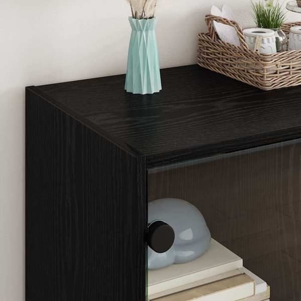 Maison Exclusive - Sidebord Sort eg 68 x 37 x 75,5 cm Ingeniørtræ