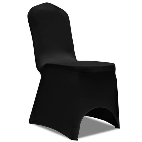 Elastisk stolbetræk - Eksklusivt hjem - Sort - Op til 100 cm - 90% polyester/10% elastan Svart
