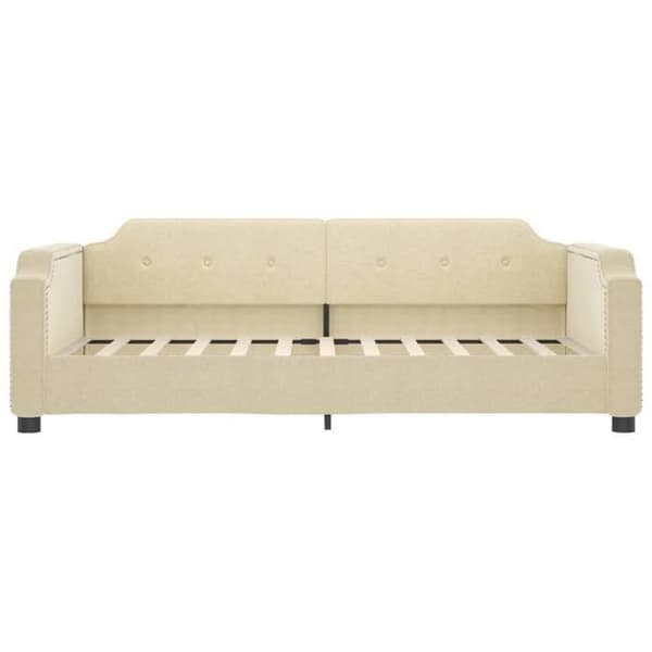 Maison Exclusive - Levossa ilman patjaa, kerma 80x200 cm kangas
