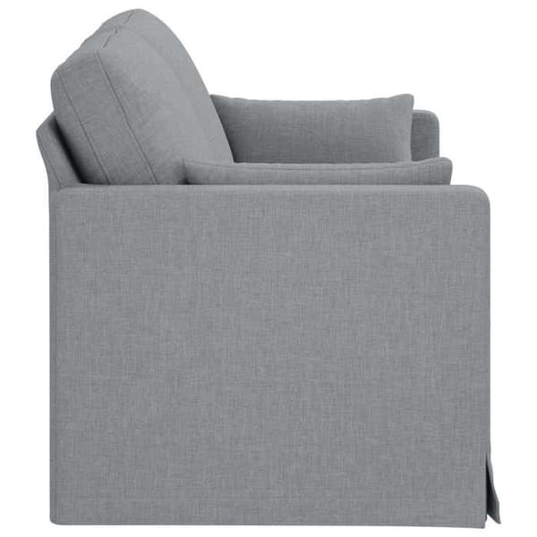 Maison Exclusive - Soffa 2 platser Ljusgrå 158 x 78 x 80 cm tyg