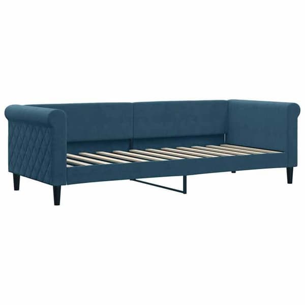 Maison Exclusive - Dagbädd med blå madrass 80x200 cm sammet
