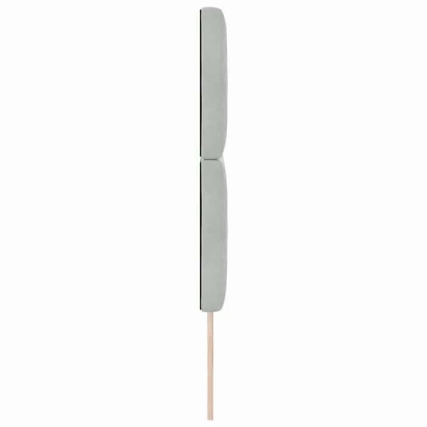Maison Exclusive - Ljust grå sänggavel 144 cm Sammet