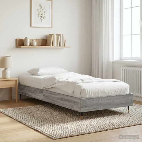 Maison Exclusive - Sonoma grå sengestel 80 x 200 cm Ingeniørtræ Sonoma grå
