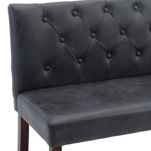 Maison Exclusive - Bænk 148,5 cm Grå Syntetisk Suede Grå
