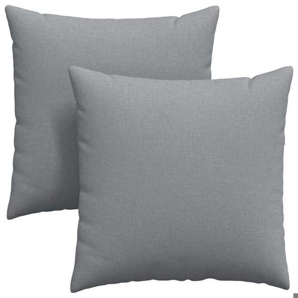 Maison Exclusive - Soffkuddar 2 st tyg Ljusgrå 80 x 80 cm