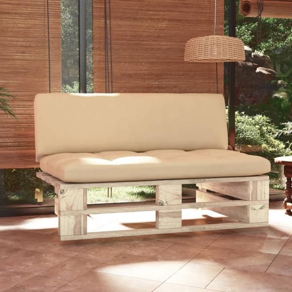 Central soffa - MAISON EXCLUSIVE - Central soffa - Impregnerad furu - Kudde ingår - Modulär