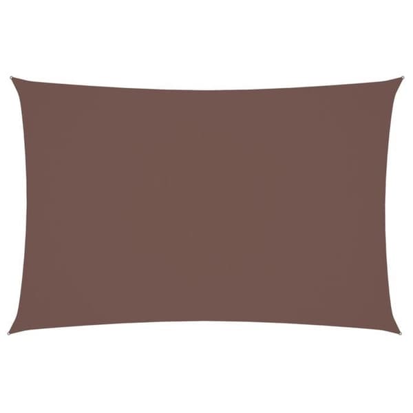 Maison Exclusive - Solsejl Oxford stof rektangulær 2x4 m brun brun