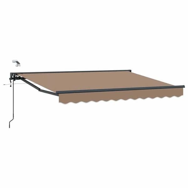 Maison Exclusive - Elektrisk utdragbar markis Taupe 4,5 × 3,5 m