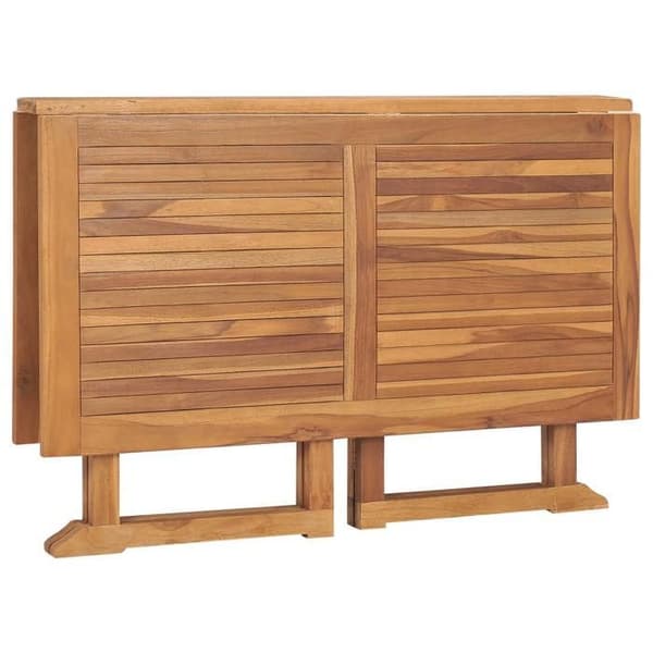 Havemøbel - EKSKLUSIV HUS - 110x110x75 cm - Massiv teak - Sammenfoldelig - Velegnet til udendørs brug