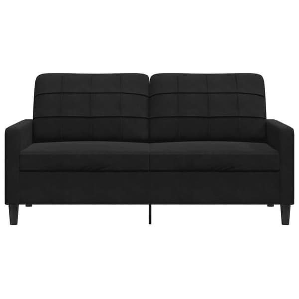 Maison Exclusive - Musta 2-paikkainen sohva 140 cm Sametti
