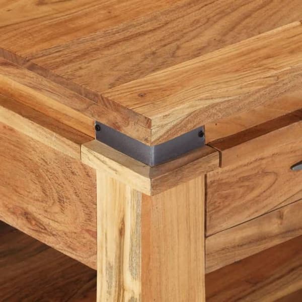 Maison Exclusive - Soffbord 110x52x45 cm Solid akaciaträ naturlig träfärg