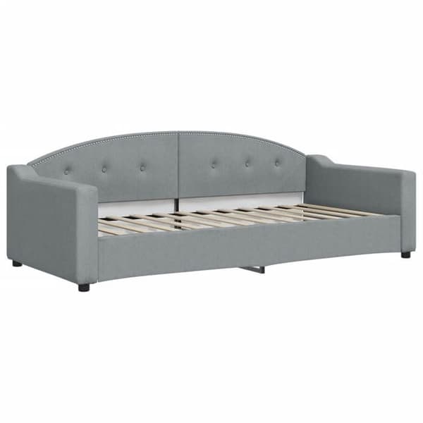 Maison Exclusive - Vaaleanharmaa 90x200 cm kangas ilman patjaa ljusgrått