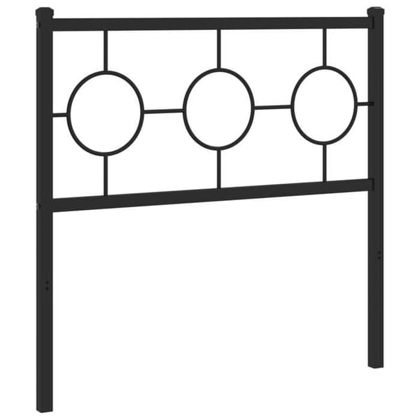 Maison Exclusive - Erstatnings hovedgærde i sort metal 90 cm