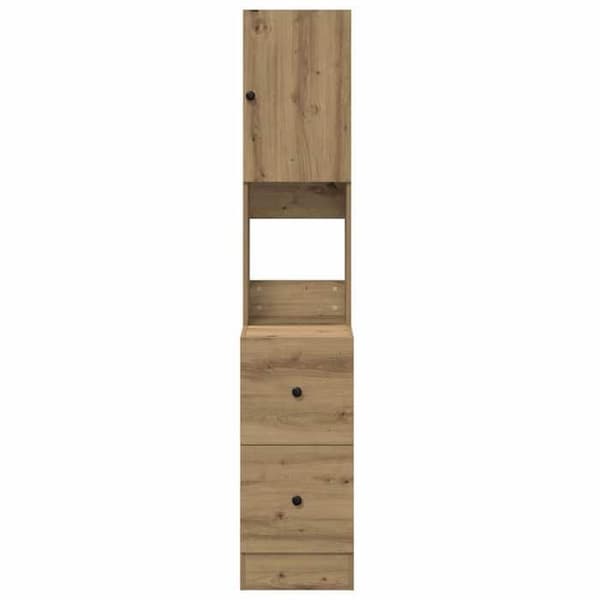 Maison Exclusive - Buffet i håndlavet egetræ 32 x 50 x 180 cm