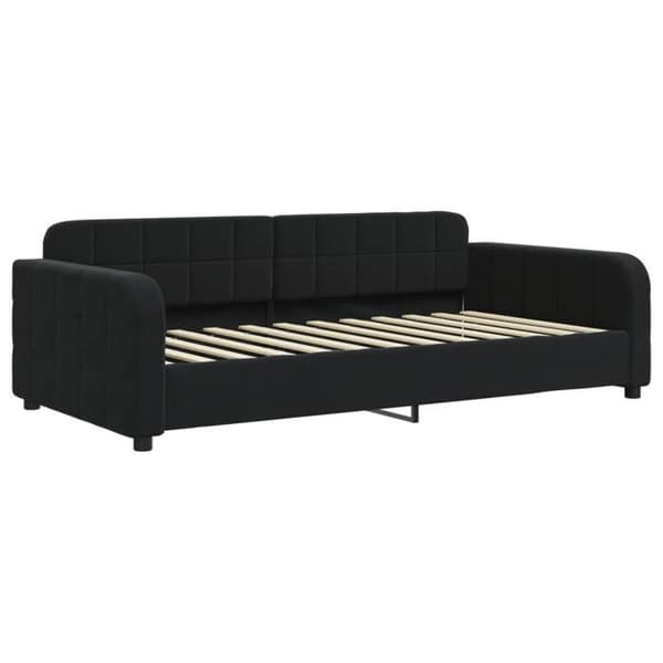 Maison Exclusive - Sovesofa med udtræk uden madras sort 100x200 cm