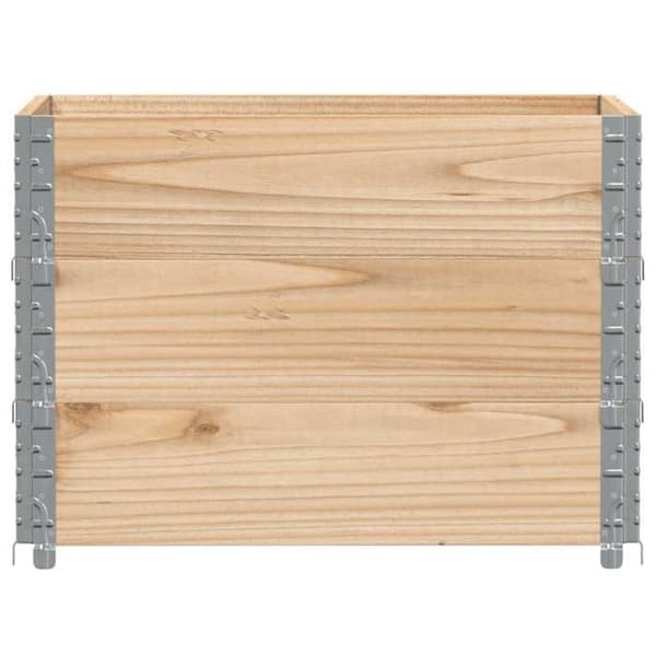 Maison Exclusive - Blomlåda 80x60 cm massiv furu