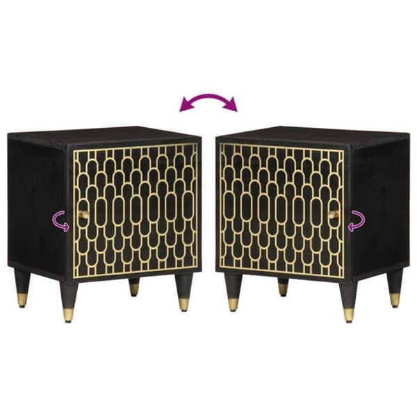 Maison Exclusive - Natbord 40x33x46 cm Solid mango træ