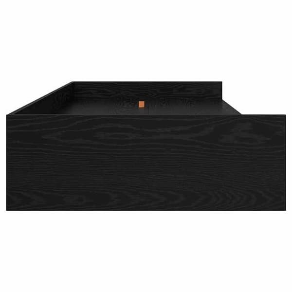 Maison Exclusive - Sengestel i sort eg 100 x 200 cm Ingeniørtræ