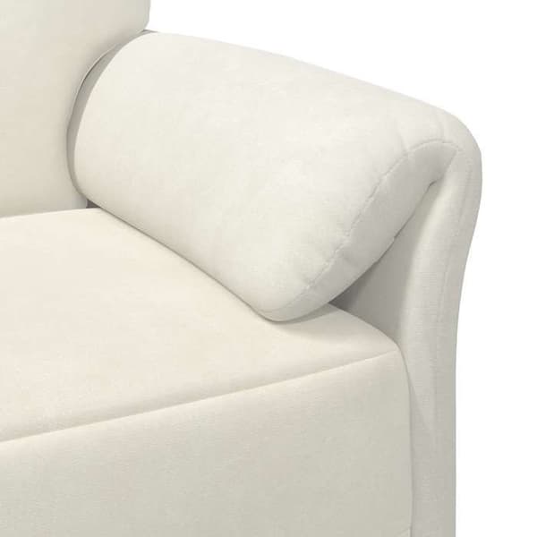 Maison Exclusive - 1-personers sofa i cremevelour