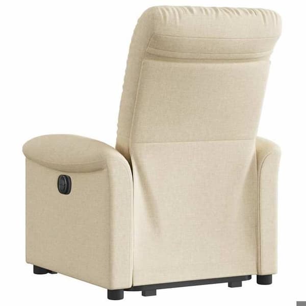 Maison Exclusive - Recliner Fåtölj Creme Tyg Grädde