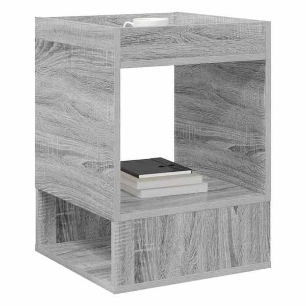 Maison Exclusive - Sidebord 2 dele Grå Sonoma 40 x 40 x 56 cm