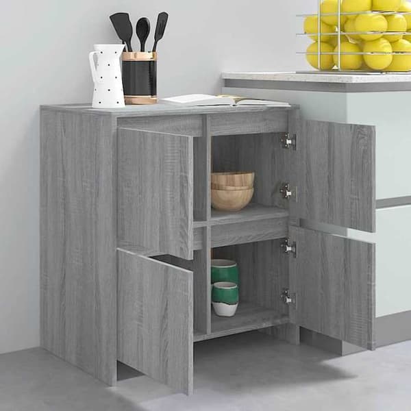 Maison Exclusive - Buffet Sonoma grå 70x41x75 cm Ingeniørtræ