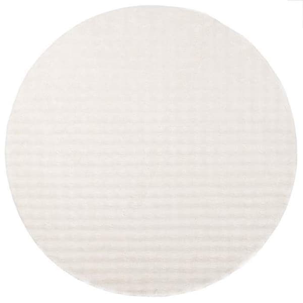Maison Exclusive - Rund yta Matta SIROLO Kräm Ø 120 CM Polyester