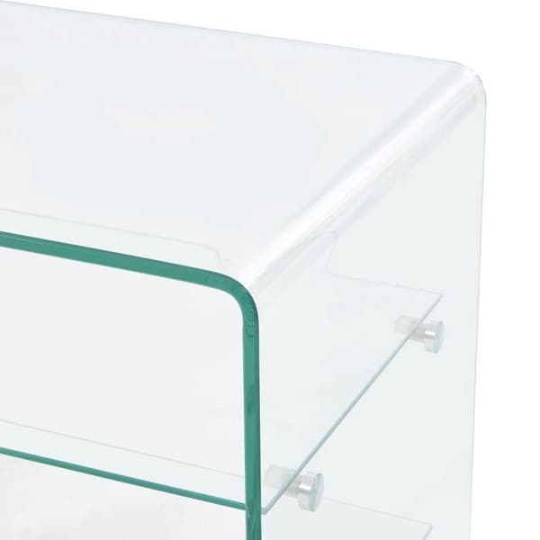 Maison Exclusive - Soffbord 50x40x56 cm Härdat glas Transparent