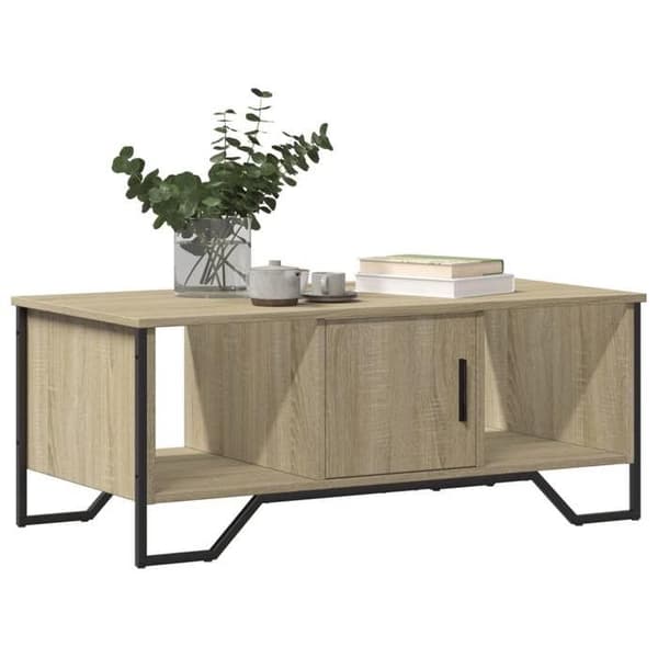 Maison Exclusive - Soffbord ek sonoma 100x51x40 cm ingenjörsträ