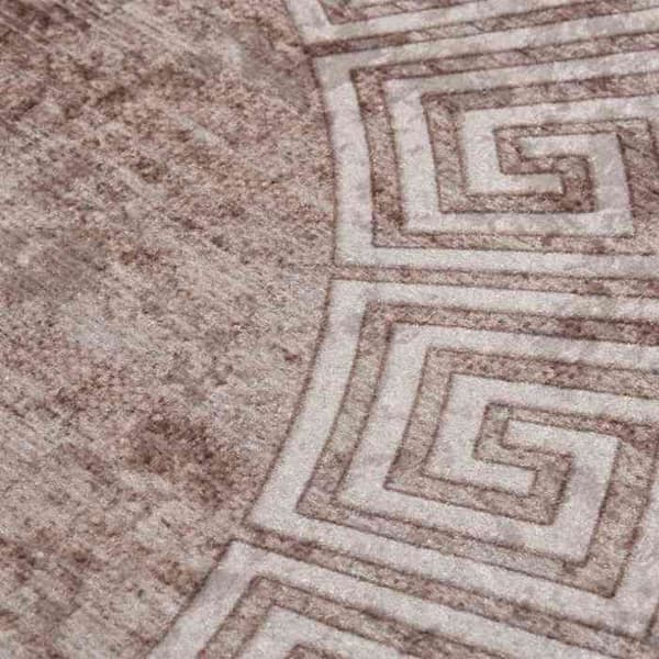 Tæppe - MAISON EXCLUSIVE - 120 cm - Beige - Velour - Maskinvaskbart beige