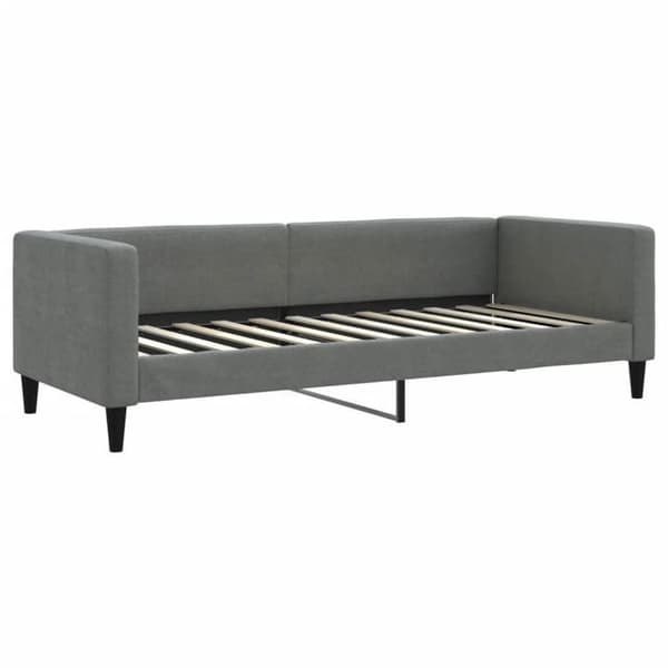 Maison Exclusive - Sovesofa med udtræk og skuffer i mørkegrå 80x200 cm stof