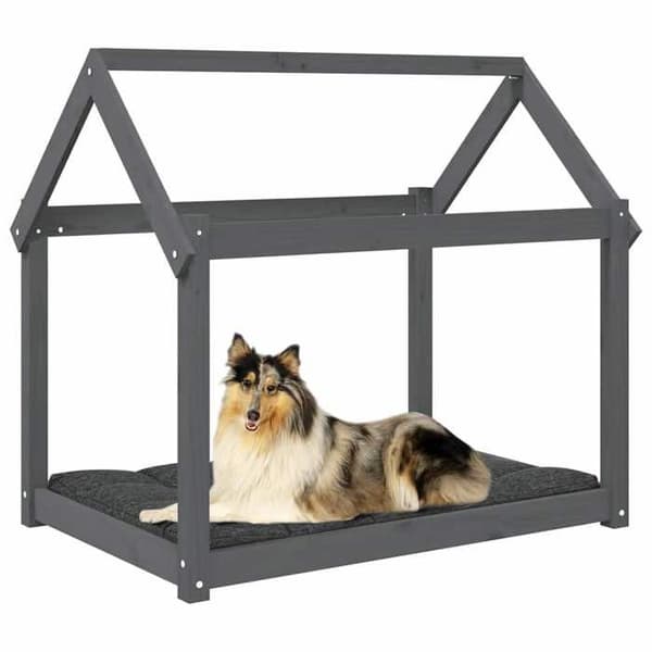 Maison Exclusive - Hundeseng Grå 101x70x90 cm Solid fyrretræ